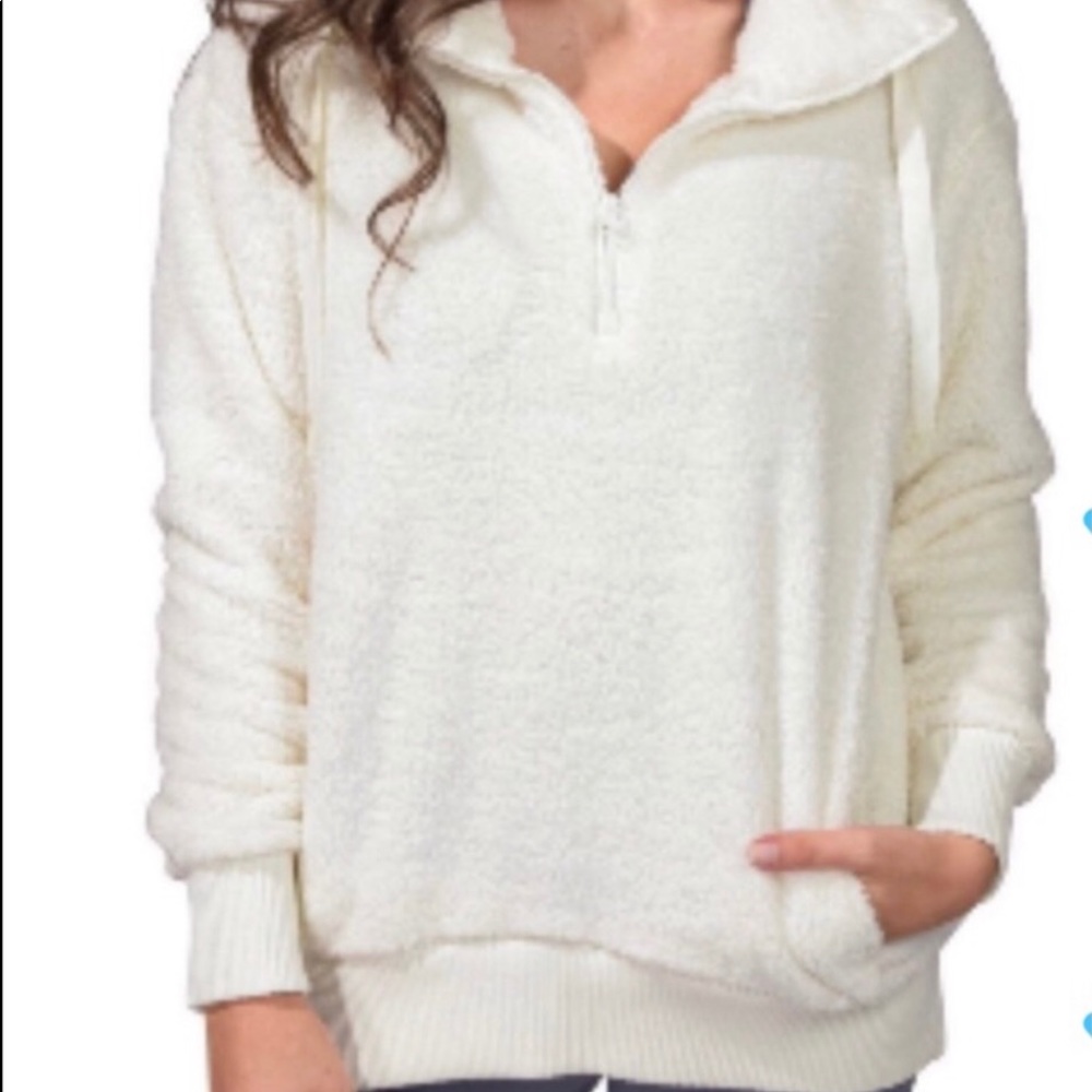 NWOT Member’s Mark 1/4 Zip Cozy Sherpa Pullover Fleece Sweatshirt